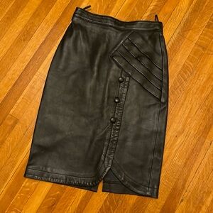 Leather skirt